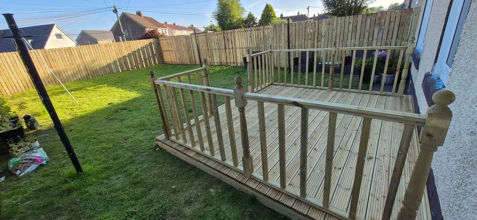 Decking project completed by CM Fencing & Garden Maintenance